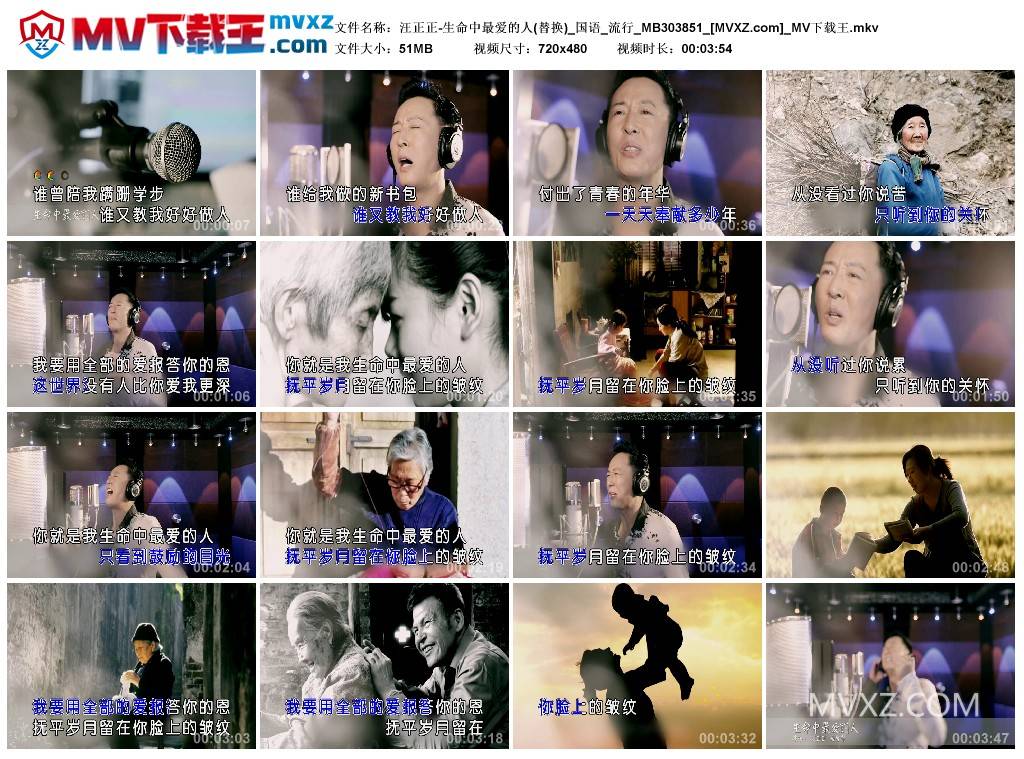 汪正正-生命中最爱的人(替换)_国语_流行_MB303851